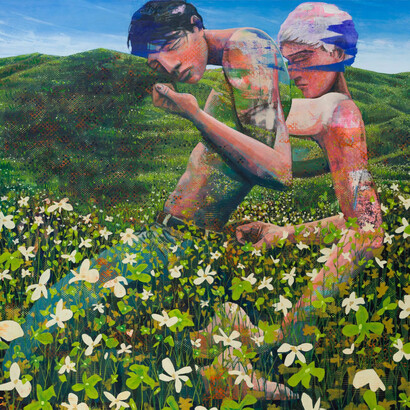 Marty Schnapf, Super bloom, 2024. Courtesy of Diane Rosenstein Gallery