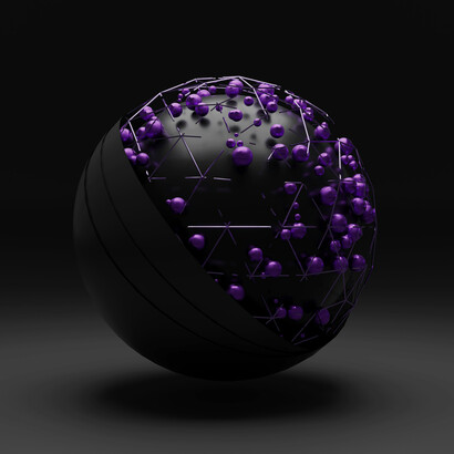 Graphite balls have metal and non-metal properties