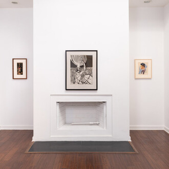 Samella Lewis, The work is never finished: prints, drawings, and paintings, exhibition view. Courtesy of Louis Stern Fine Arts