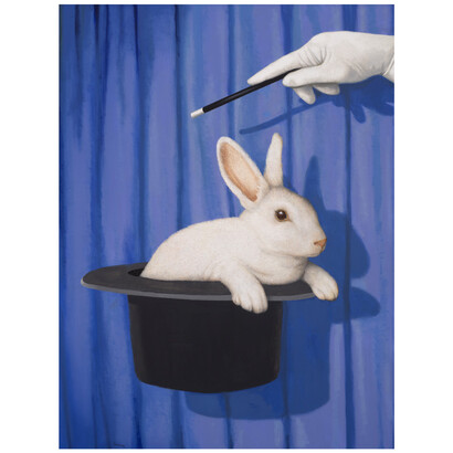 Tom Palmore, Magic, n.d., oil and acrylic on canvas, 40x30 inches. Courtesy of the artist and LewAllen Galleries