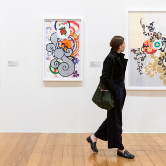 Beatriz Milhazes: gravuras do acervo da Pinacoteca de São Paulo, vista expositiva. Cortesia da Pinacoteca