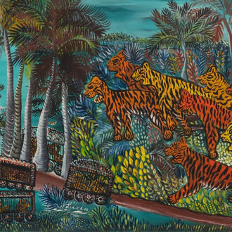 Lucia Wilcox, Calling for freedom (detail), 1946. Courtesy of Berry Campbell