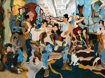 In the shadow of Ararat, exhibition paintings. Courtesy of Erarta Museum