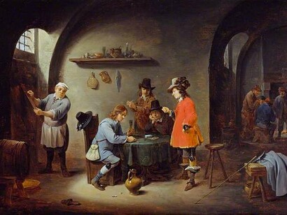 David Teniers II (1610-1690), Gambling Scene at an Inn, The Wallace Collection
