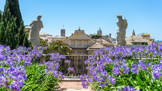 Foto I.Murtas. Palazzo Nicolosio Lomellino, jardín 2 O, Genova, Italia