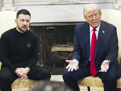 On February 28, 2025, U.S. President Donald Trump and Ukrainian President Volodymyr Zelenskyy met in the Oval Office to discuss U.S. support for Ukraine, but the meeting ended abruptly following sharp criticism from Trump and Vice President JD Vance