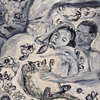 Karen Finley, Cat dreams (detail), 2024. Courtesy of Freight and Volume Gallery