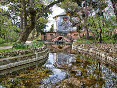 MAdrid. Lago en el Jardín de "El Capricho"
