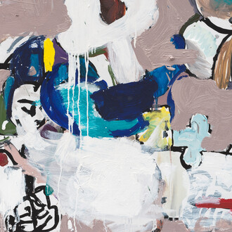 Eddie Martinez, Sandstorm (détail), 2026. Avec l'aimable autorisation de la Galerie Max Hetzler