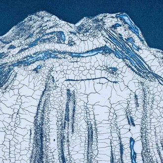 Margaret E. Murray, Glacial Melt III (detail), 2024. Courtesy of the Tint Gallery