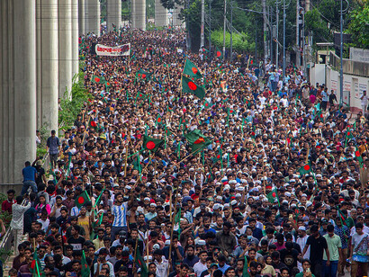 2024 student protests in Bangladesh, where youth activism and non-violent demonstrations are driving a pivotal democracy movement and pushing for critical electoral reforms through effective social media strategies