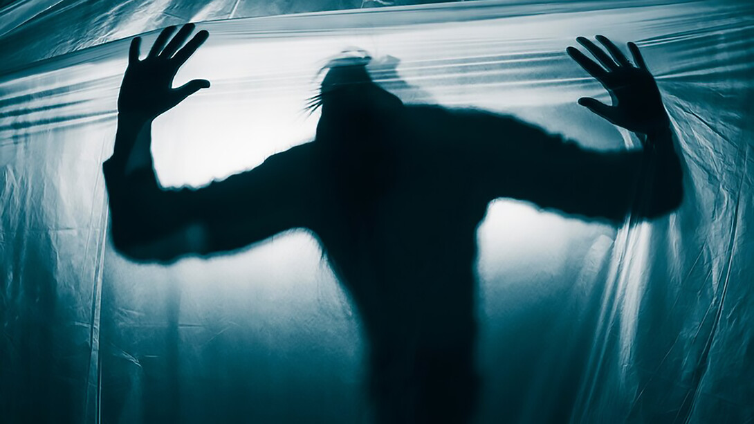 Uncover the chilling presence of a mysterious figure lurking behind the scenes, adding an eerie atmosphere to the narrative