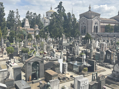 Catholic section, Cimitero Monumentale, situated in Milan's Garibaldi district in Italy, is unique for its sections dedicated to non-Catholic burials, including Protestant, Greek Orthodox, Armenian, and Jewish