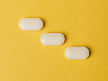 A set of white pills