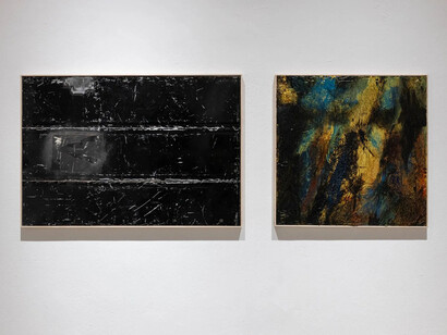 Farshid Bazmandegan, Drifting in between, exhibition view. Courtesy of Track 16 Gallery