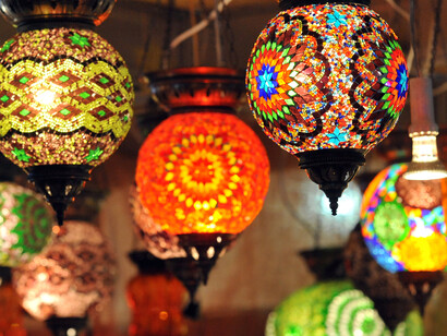 Ferias artesanales en Brasil. Lámparas