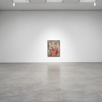 Willem de Kooning, Endless painting, exhibition view. Courtesy of Gagosian Gallery