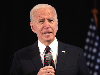 Current President Joe Biden, speaking at an event