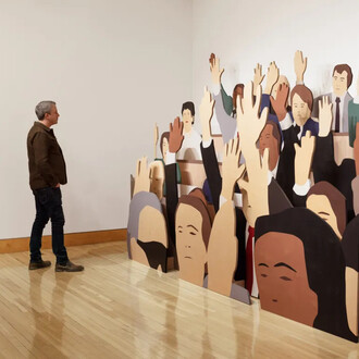 Kota Ezawa, exhibition view. Courtesy of Fraenkel Gallery