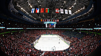The headline event of "Super Sunday" at the 2010 Winter Olympics: a highly anticipated showdown between fierce rivals Canada and the USA
