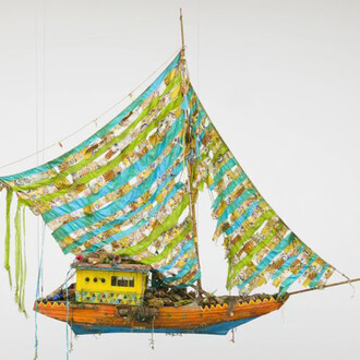 Hew Locke, Where lies the land? 2, 2019. Courtesy of the Museum of Fine Arts