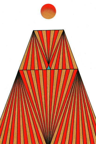 Carlos Estévez, Solstitium. Sueño 1047. Libro 13, 2024. Courtesy of Lisa Sette Gallery