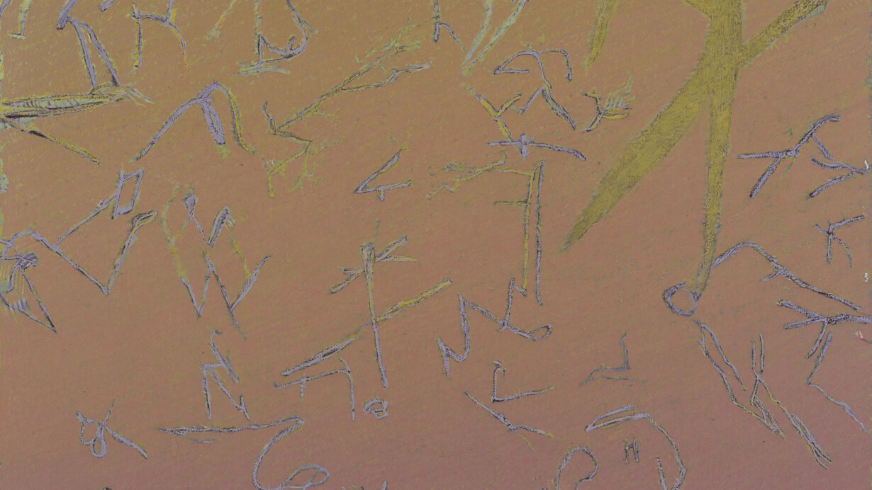 Warren Rohrer, Field: language 3, 1990. Courtesy of Locks Gallery