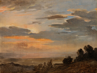 P.V. Basin, Evening clouds. Around Rome, 1820s. Courtesy of Tretyakov Gallery
