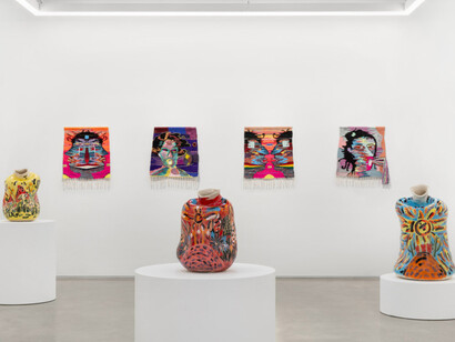 Various artists, Don’t forget to hydrate, exhibition view. Courtesy of Mindy Solomon Gallery