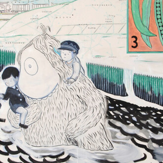 Keiji Ishida, Polaris (detail), 2015, oil on canvas © Keiji Ishida