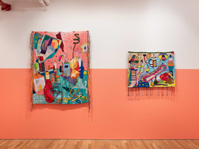 Sam Dienst, Cartoon logic, exhibition view. Courtesy of JLG Projects