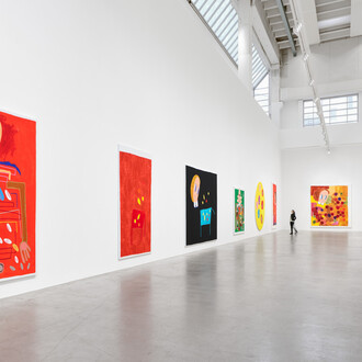 André Butzer, ausstellungsansicht. Mit freundlicher genehmigung der Galerie Max Hetzler