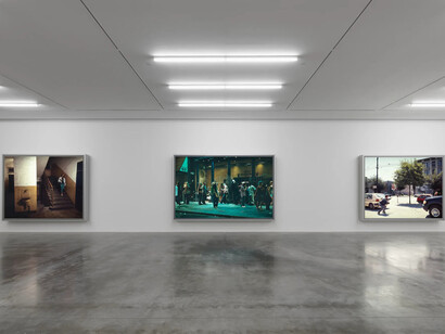 Jeff Wall, Life in pictures, exhibition view. Courtesy of White Cube
