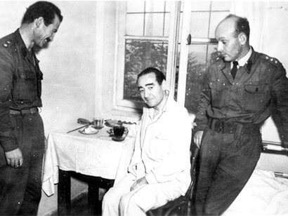 Adnan Menderes with soldiers before his execution in 1961, Turkey