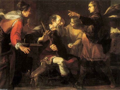 «Tobías curando la ceguera de su padre» (1640), Gioachino Assereto