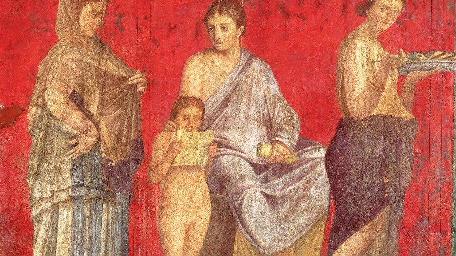 Affresco pompeiano alla Villa dei Misteri
