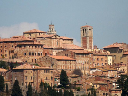 The medieval town of Cortona, Arezzo, Italy