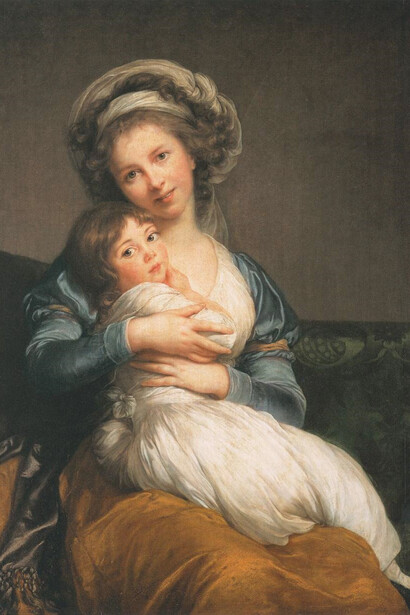 Elisabeth Vigée LeBrun Self-Portrait with Julie(1786)