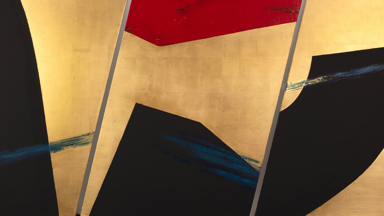 Michael Dweck, Gilded armor, 2024. Courtesy of the artist and Staley-Wise Gallery