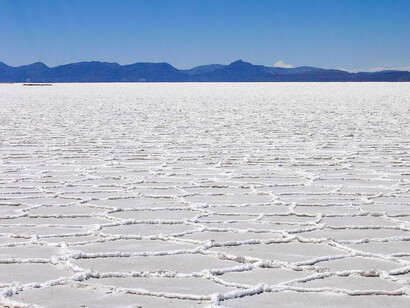 These hexagons are known as Bénard cells, Potosí, Bolivia
