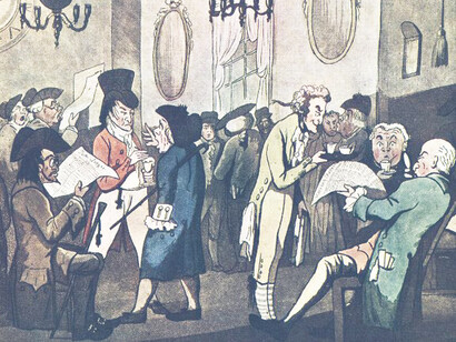 Lloyd's Coffee House was a significant meeting place in London in the 17th and 18th centuries, UK