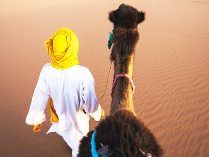 Bedouin in the Moroccan desert