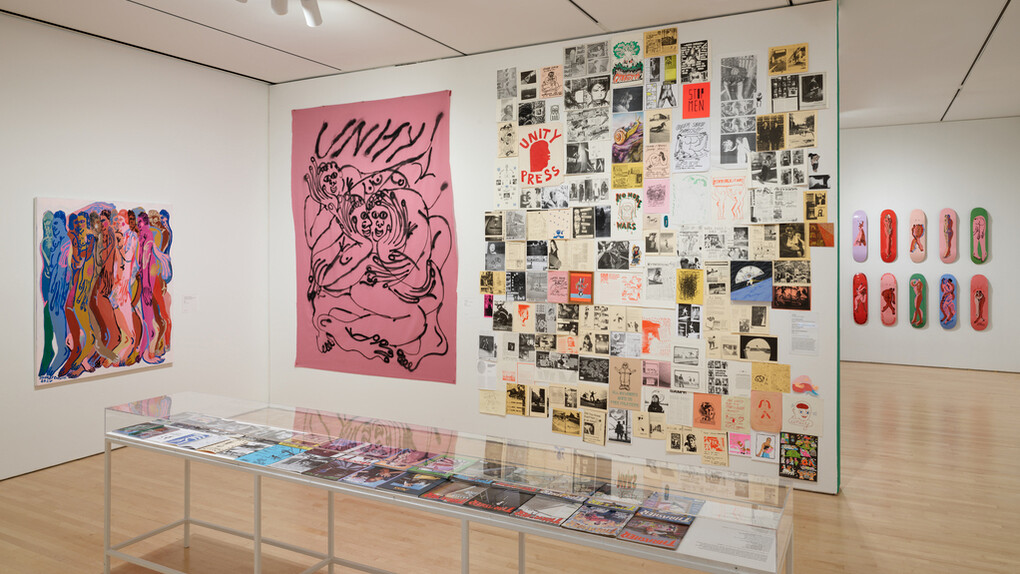 Various artist, Unity through skateboarding, exhibition view. Courtesy of San Francisco Museum of Modern Art