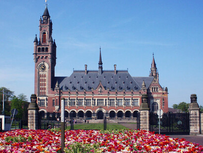 The Peace Palace in The Hague, Netherlands, is the prestigious seat of the International Court of Justice