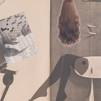 Josephine Mecksepe, Somersaulting dive (detail), 2025. Josephine Meckseper. Courtesy of Magenta Plains, New York