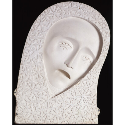 Adolfo Wildt, Lux (Luce), 1920, Plâtre, 39 x 29 x 10,8 cm, Venise, Fondazione Musei Civici di Venezia, Galleria Internazionale d’Arte Moderna di Ca’ Pesaro, 2015 © Photo Archive – Fondazione Musei Civici di Venezia