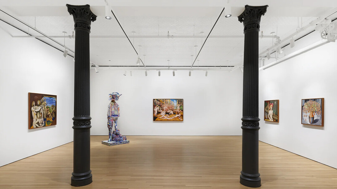 Caroline Coon and Francesca DiMattio, Snapdragons, exhibition view. Courtesy of Stephen Friedman Gallery