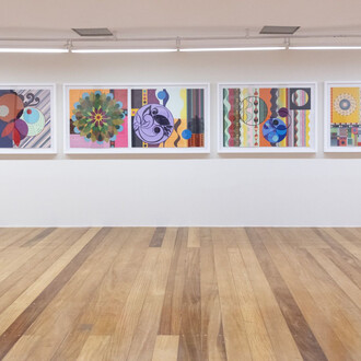 Beatriz Milhazes: engravings from the collection of the Pinacoteca de São Paulo, exhibition view. Courtesy of Pinacoteca