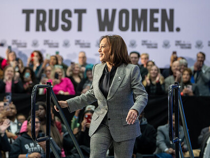 Vice President Kamala Harris delivers remarks at the kickoff for the Reproductive Freedoms Tour, Monday, January 22, 2024, at the International Union of Painters and Allied Trades (IUPAT) District Council 7 in Big Bend, Wisconsin