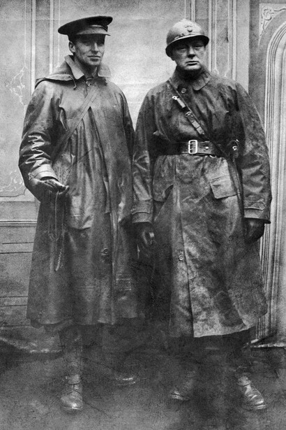 Churchill in Trench Coat